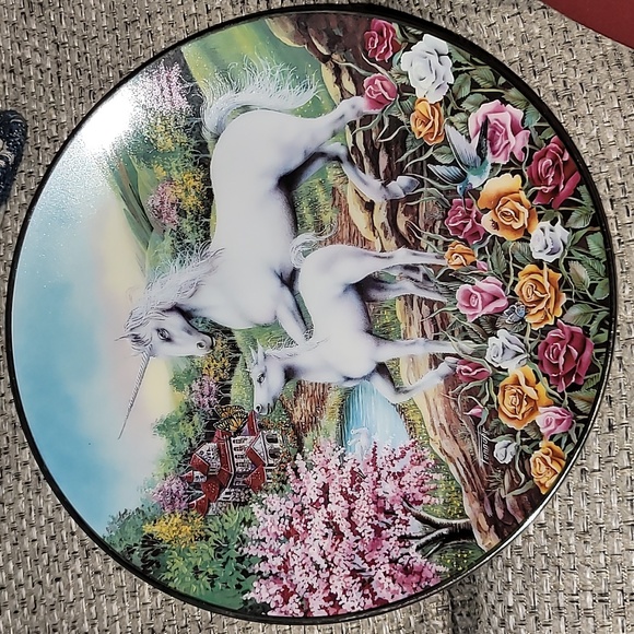 The Bradford Exchange Other - "Chasing A Dream" Kingdom of the Unicorn Collector Plate Margaret Ferraro